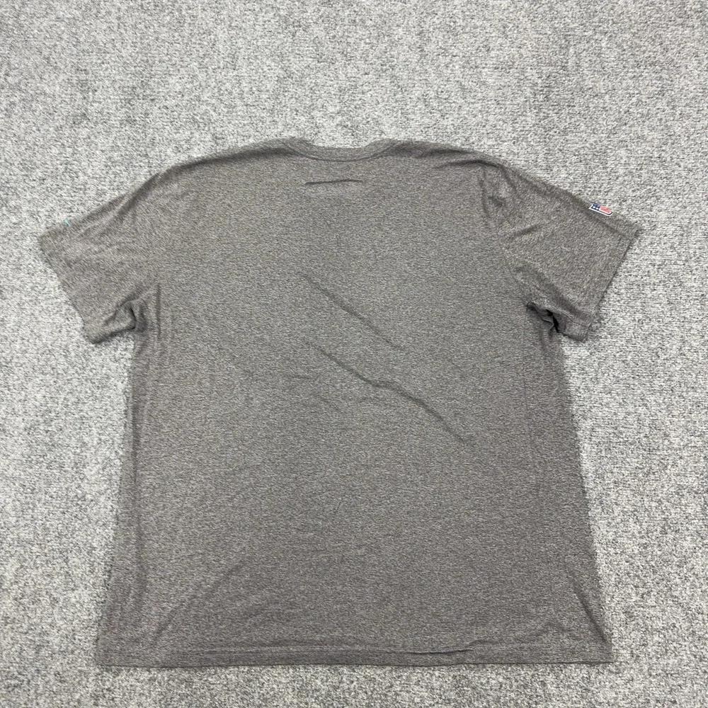 Miami Dolphins Shirt Mens 2XL Gray Player Issued NFL Football Nike Short Sleeve
